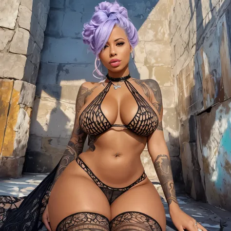 Amber Rose, a dark skin Moor Woman, Create a portrait of a woman that embodies the pinnacle of beauty, a dark skin Moor Woman, Journalism, feminine curvature: huge ego hips, thick accent thighs, but with twice the width in her hips, real Journalism --auto ...