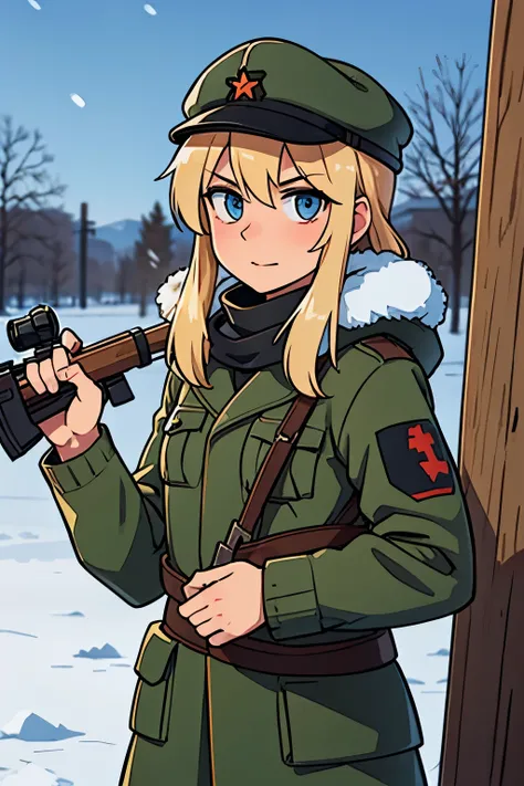 soviet sniper ww2 in the winter killing a lot of germans