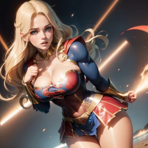 Corpo da mulher definir seios grandes、Supergirl Fantasia Micro Biquini