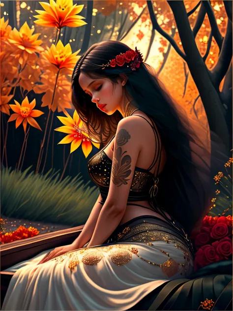 a painting of a red rose on a black background, amazing fantasy art, rich deep colours masterpiece, awe sublime, gold noble, kisses are wordless spells, dorne, wow it is beautiful, 3d intricate shapes, author unknown, by Penny Patricia Poppycock, very beau...