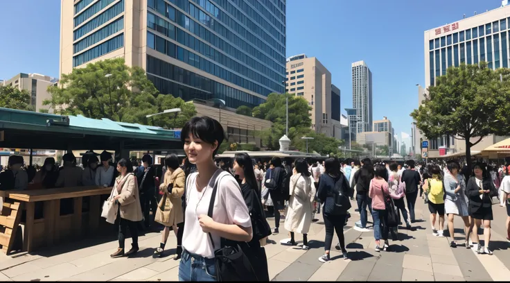 Will、In front of the station、Crowds、daytime、