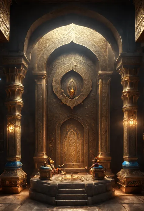 Prince of Persia, the Emperor Tomb, treasure, octane render, enhance, intricate, (masterpiece, Representative work, official art, Professional, unity 8k wallpaper:1.3)