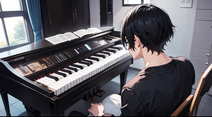 #J-pop #Composer #man #piano #black hair #hair #center hair #music #YOASOBI