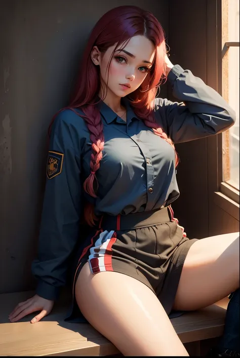 cute girl, prison outfit,