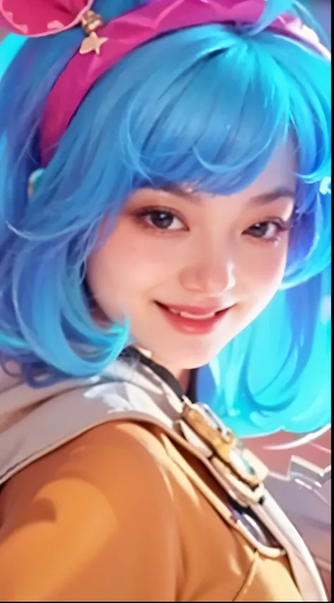 (photorealistic:1.4), best quality, masterpiece, ultra high res, 1girl, (detailed face:1.2), (detailed eyes:1.2), (detailed hair:1.2), (detailed clothes:1.2), 4k, (detailed color:1.2), closed right eyes, smiling