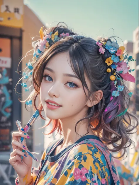 (Digital art, Geometrical art, official art, beautiful and aesthetic, ultra detailed, beautiful, masterpiece, best quality:1.6), (1girl:1.2), Detailed face, Detailed eyes, Detailed hair, young fingers, Detailed fingers, five fingers, sitting,
_
BREAK cute ...