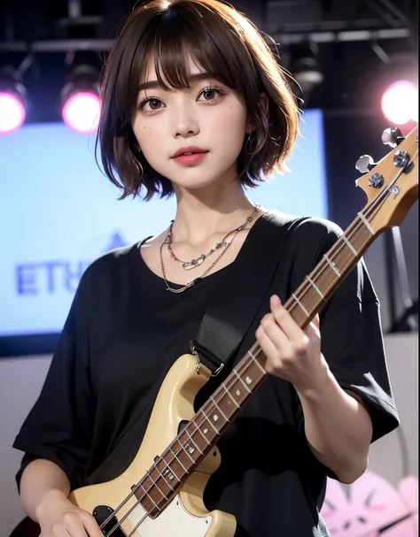 ((top-quality))、(masterpiece:1.4)、Raw photography、8K、((Top image quality))、 ((hight resolution))、Beautiful face in every detail、realisiticな人の肌、Gentle expression、(One lady:1.3 )、realisitic、(rather short hair:1.4)、(Beautuful Women)、(cute Japanese girls:1.3)...