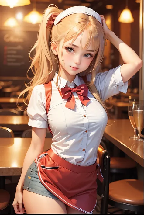 Cute girl, Waitress