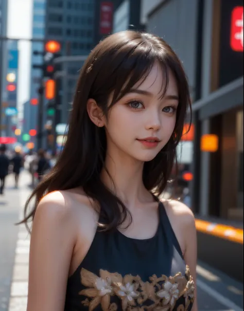 Masterpiece, 1 Beautiful Girl, Detailed, Swollen Eyes, Top Quality, Ultra High Resolution, (Reality: 1.4), Original Photo, 1Girl, Cinematic Lighting, Smiling, Japanese, Asian Beauty, Korean, Clean, Super Beautiful, Little Young Face, Beautiful Skin, Slende...