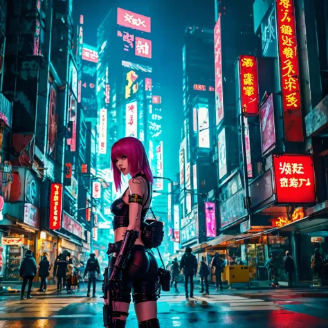 very beautiful anime cyberpunk