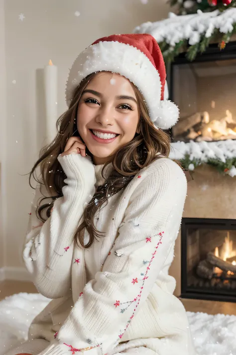 (best quality,4k,8k,highres,masterpiece:1.2),ultra-detailed,(realistic,photorealistic,photo-realistic:1.37),cuban girl,snow,joyful expressions,playful atmosphere,happy dancing,laughing out loud,charming beauty,winter wonderland,vibrant colors,warm and cozy...