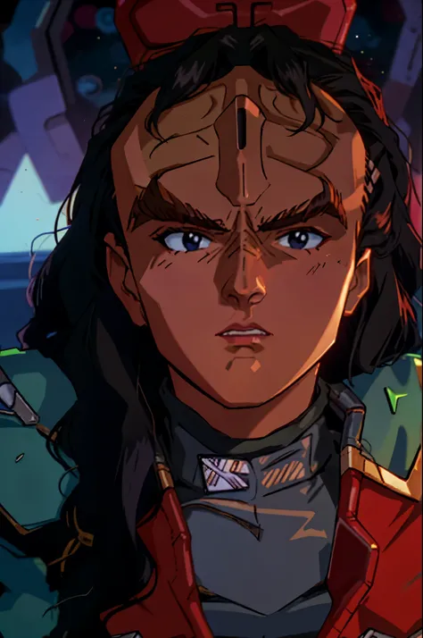 evangelion anime style klingon
forehead ridge
thick eyebrows
dark skin