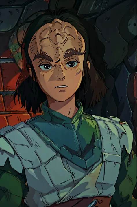 klingon
forehead ridge
thick eyebrows
dark skin ghibli style