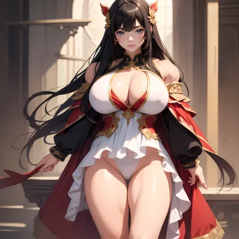 ​masterpiece、top-quality、Full body drawing、superfine illustration、NSFW、((M-shaped legs))、(Open thighs)、Shy figure、red blush、extremely cute and beautiful girl、very detailed beautiful face and eyes、Detailed and exquisite eye、Beautiful eyeeautiful hair、Costum...