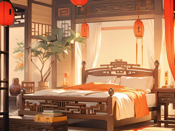 No Man&#39;Bedrooms，Ancient Chinese style