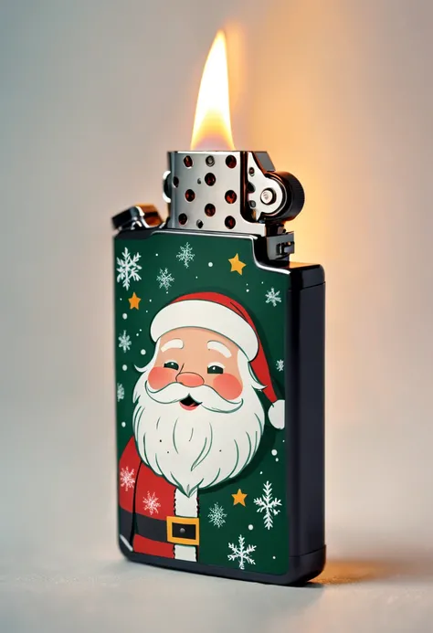 Christmas themed illustrations and designs of lighters