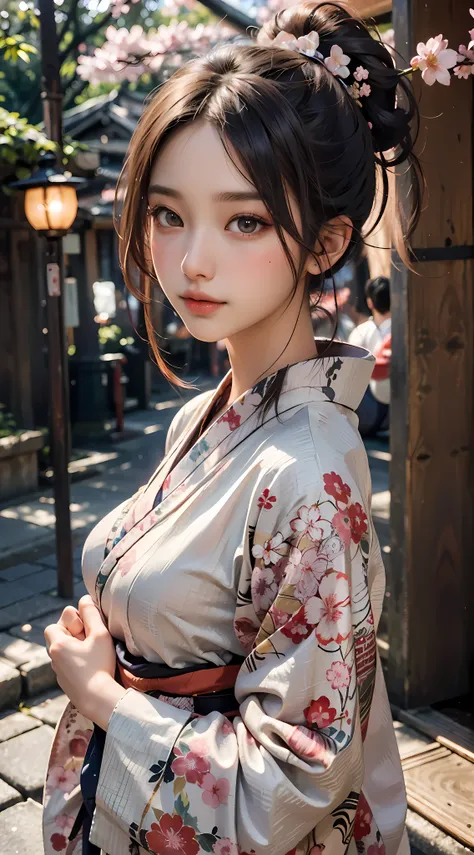 Young Japanese's girl in kimono