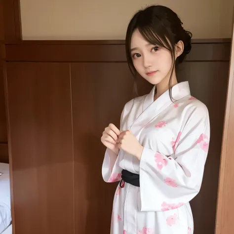 Yukata slender beautiful girl