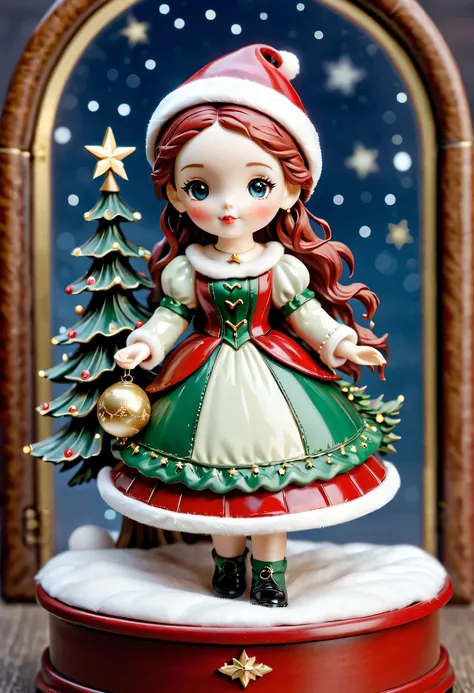 christmas，christmas girl ， christmas music box，