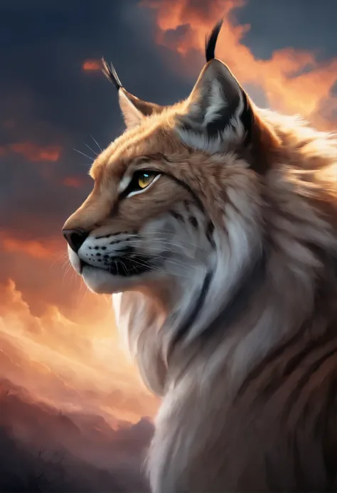 Growling Lynx, Dark story, the anime, Cloud, soft cloud, wild lynx,