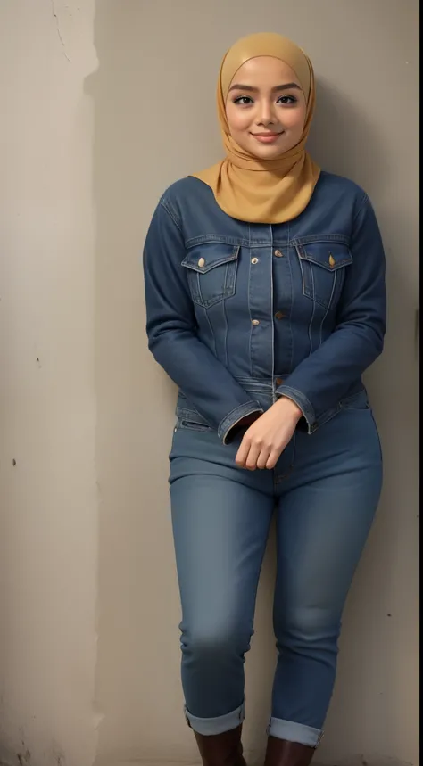 ((MALAY HIJAB GIRL)), LEVIS 501, LEVIS , LEVIS, HIGH BOOTS