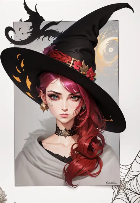 witch, obra-prima, melhor qualidade, (papel de parede CG unity 8k extremamente detalhado), (melhor qualidade), (best illustration), (melhor sombra), Absurdo, arte epica, Poses gloriosas, lindo brilho detalhado, brilho luminoso de fundo, detalhes insano