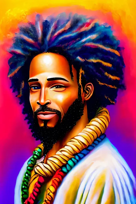 Qualidade de arte original, imagem de JESUS DEUS, ,negro Moreno mulato , corpo inteiro,cabelo afro jovem e bonito caindo para frente, Rasta,  Disney character animation style, type but braided, JESUS DEUS, standing posture, hands naturally placed on both s...