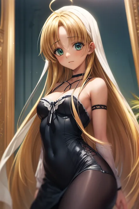 chica anime con cabello largo y rubio y un vestido blanco y negro, chica rubia de anime con cabello largo, marisa kirisame, chic...