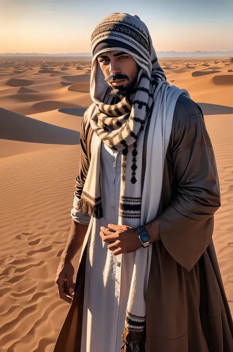 faaris azura, arabic, arab, thobe, keffiyeh, faaris azura, model, turban, desert, uae, long distance