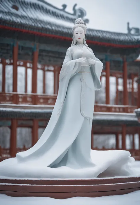  sculpture model, Heilongjiang, Theme Chinese Dream-Love of  and Snow, Has the cultural characteristics of the new era, showing the development style of Heilongjiang in the new era, Animal models, creativity, big breasts beautiful.