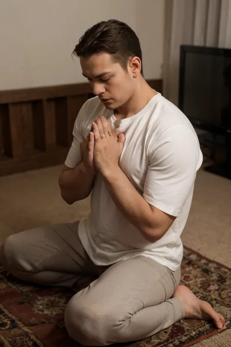 man praying