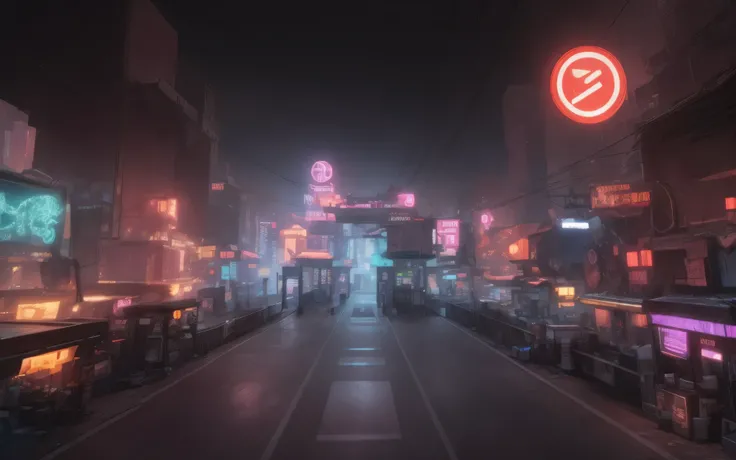 Cyber city with neon lights and a bar in the middle, theme is cyberpunk city market, cyberpunk marketplace, cyber punk setting, cyberpunk marketplaceplace, Ancient cyberpunk 8k resolution, cyberpunk atmosphere, cyberpunk street, Surreal cyberpunk city, Cyb...