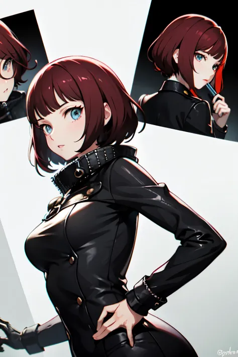 Make me a picture of a spy outfit that is just like persona five