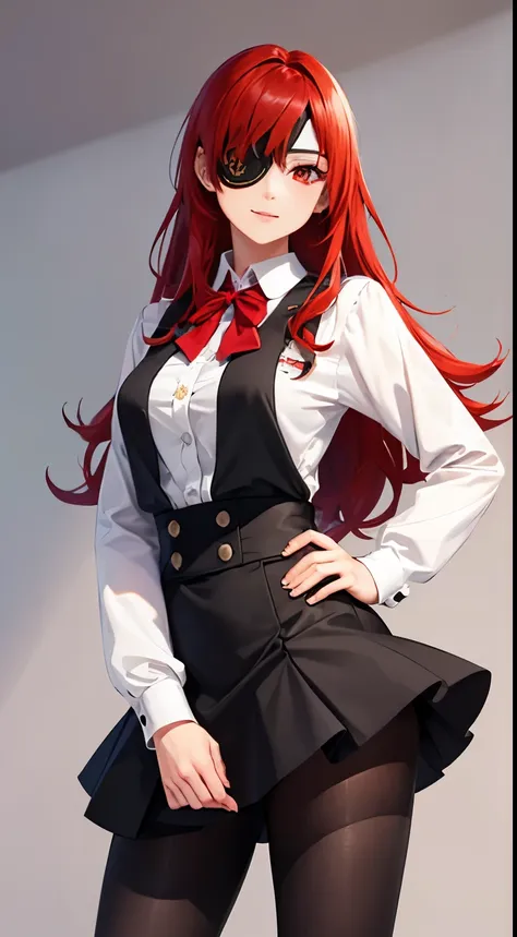 ((best quality)), ((masterpiece)), (detailed), perfect face, ((eyepatch:1.2)), (long hair:1.4), (red hair, red eyes:1.4), 1girl,...