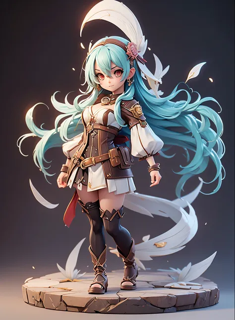 (Dynamic Angle:1.4), ((Full body posing:1.5),2. 5 d cgi anime fantasy artwork, Official Character Art, cushart krenz key art feminine, shadowverse character concept, 3 d render official art, anime goddess, jrpg character art, render of a cute 3d anime girl