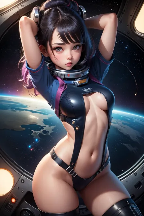 Cute girl, Space girl, sexy