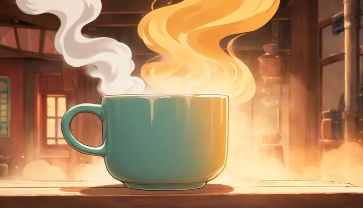 a close-up shot of a blank coffee mug mockup, with steam rising from a freshly brewed cup, evoking a sense of warmth and comfort associated with personalization and customization