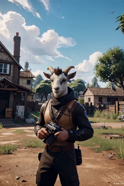 a goat as a fortnite character