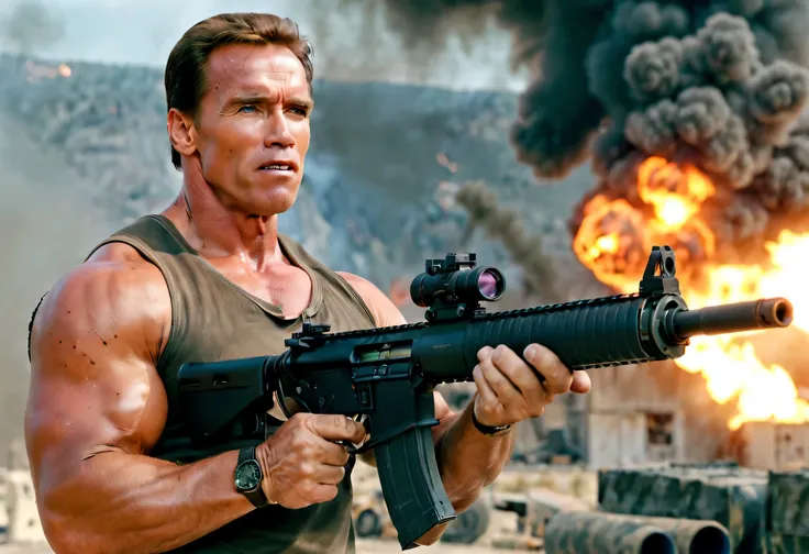 (best quality,4k,8k,highres,masterpiece:1.2),ultra-detailed,realistic:1.37,arnold schwarzenegger,brutal,vivid colors,sharp focus...