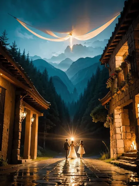 Magnificent and captivating scene、A tiny, Delicate light guides the way to the vast world, Shining hope. In this charming and warm environment, The focus is on people&#39;s smiles, So warm and real、The whole world around you seems to become brighter. The e...