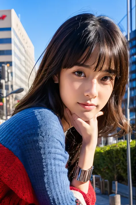 Photorealsitic, 8K full body poster, Beautiful Boys, japanes, An 18-year-old man, A charming expression, detailed face details, TOKYOcty, Winters, Shibuya in the background