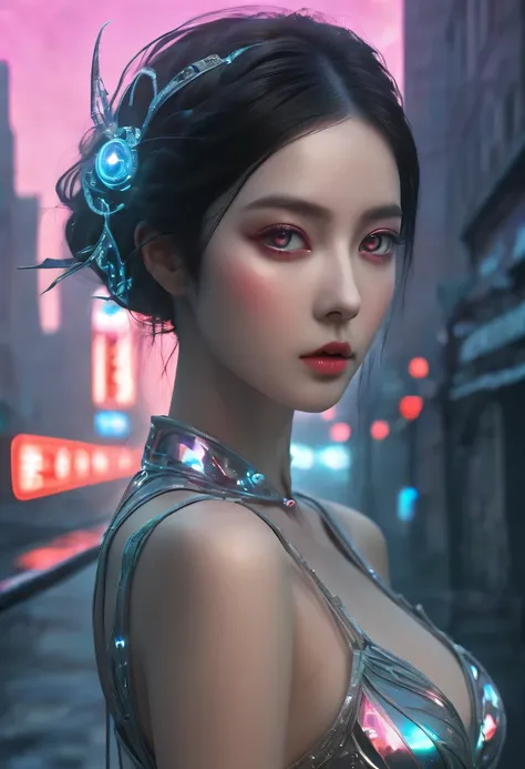 epic fantasy digital art style, and Mumford Tom Bagshaw.., dark fantasy style art, Epic fantasy art style,, dark fantasy art style,  Epic fantasy art style HD, dark fantasy digital art，a vast cybernetic network metropolis. neonlight，advertising billboard,E...