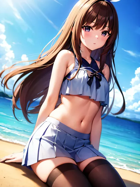 頭に葉っぱを乗せたプールでswim wearsを着たan anime girl, wet swim wears着る, realistic bikini, is weaRing a swim wears着る, swim wears着る, oppai, Smooth Anime CG Art, swim wears, Seductive Anime Girl, asuka suit under clothes!, nami one piece, pixiv 3dcg, Rin, glossy wet skin!...