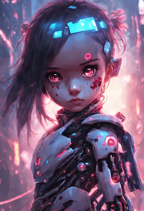 the anime, little half-cyborg girl