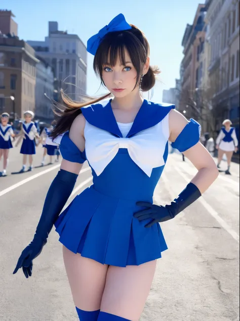 masterpiece, best quality, absurdres, perfect anatomy, 1girl,breasts,gloves,lips,solo,
sailor mercury,blue eyes,smuniform,mer1,tiara,sailor senshi uniform,masterpiece,absurdres,cowboy shot, dynamic posture, outdoor, city, 1girl,