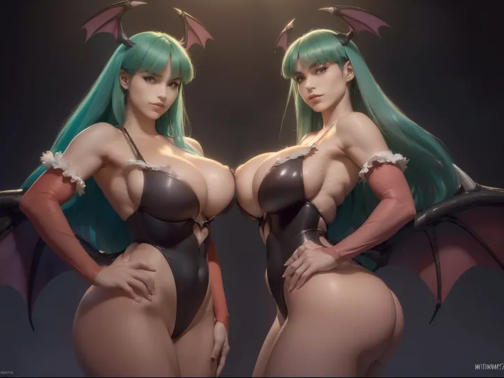 (((morrigan aensland)) ((de darkstalkers)) (((enormes tetas))) 8k,((cuerpo completo))(((Amazing tits)))caliente, hermosa,((Hornie)), 8k, hiperrealista todo como un motor irreal trazado de rayos render ((estilo humano hiperealista)),(((Empty dark background...