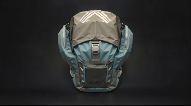 Team Blue Standard Backpack, metal backpack