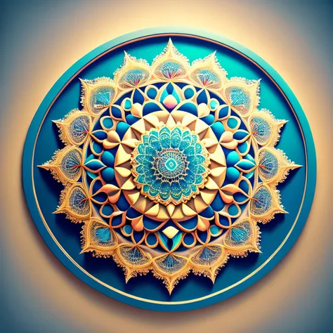 Universal spirit, Mandala, symmetrisch, 3d, surreal, leuchtend, Meisterwerk, Top quality, beautifully, aesthetic, extrem detailliert, Fraktale Kunst, bunt, Abstrakter Hintergrund, Milky Way, Traum, filigrane Verzierung