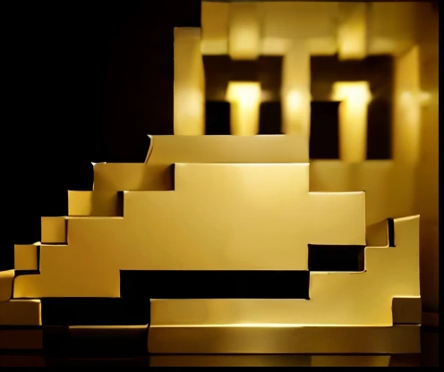 Make this logo like made with gold, replace all black into Gold and also replace all white into shining gold