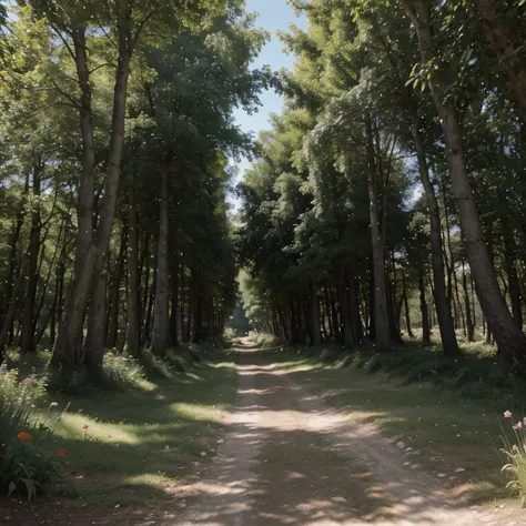 Dessin dun endroits extraordinaire situé entre « nulle part » et « toujours », possède à son 
septentrion une forêt luxuriante aux arbres si grands qu’on croirait qu’ils touchent le ciel, clairsemée
de jardins d’herbes mauves et de champs de fleurs multico...